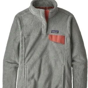 Patagonia Women's Gray and Coral Pullover
